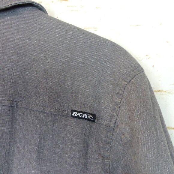 Rip Curl Jacket Mens S Gray Zip Insulated Inner Flannel Lining Surf Skate 90s - Picture 8 of 13